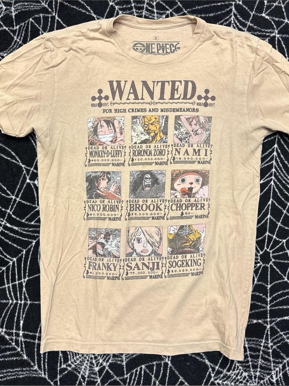 Onepiece Beige 'Wanted' Graphic Tee